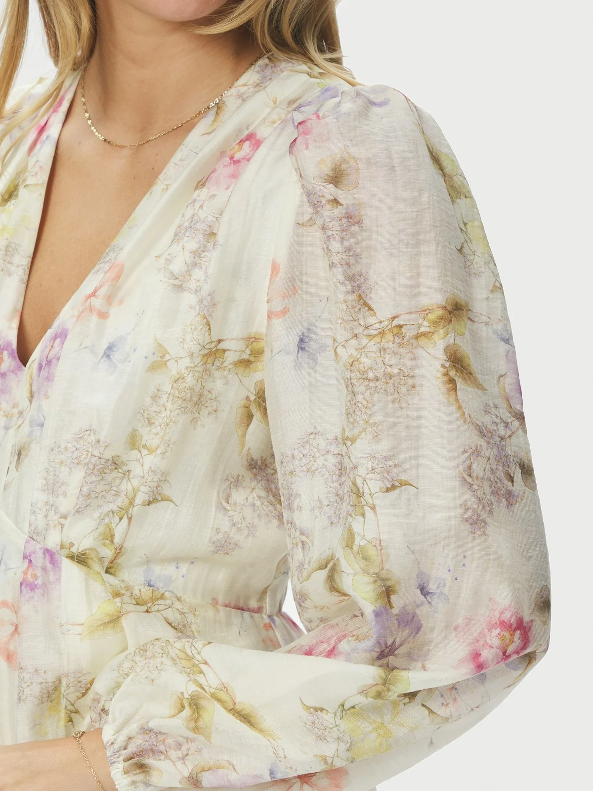 Silfi Vintage Flower Dress Off White - Image 2