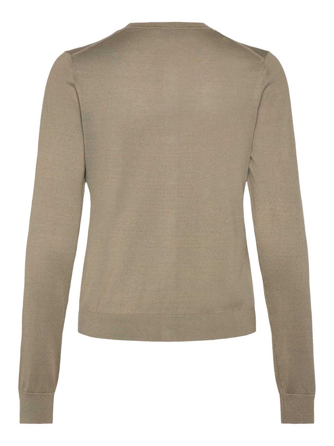 RWCapri Silk LS O-neck Cardigan Dried Sage - Image 2