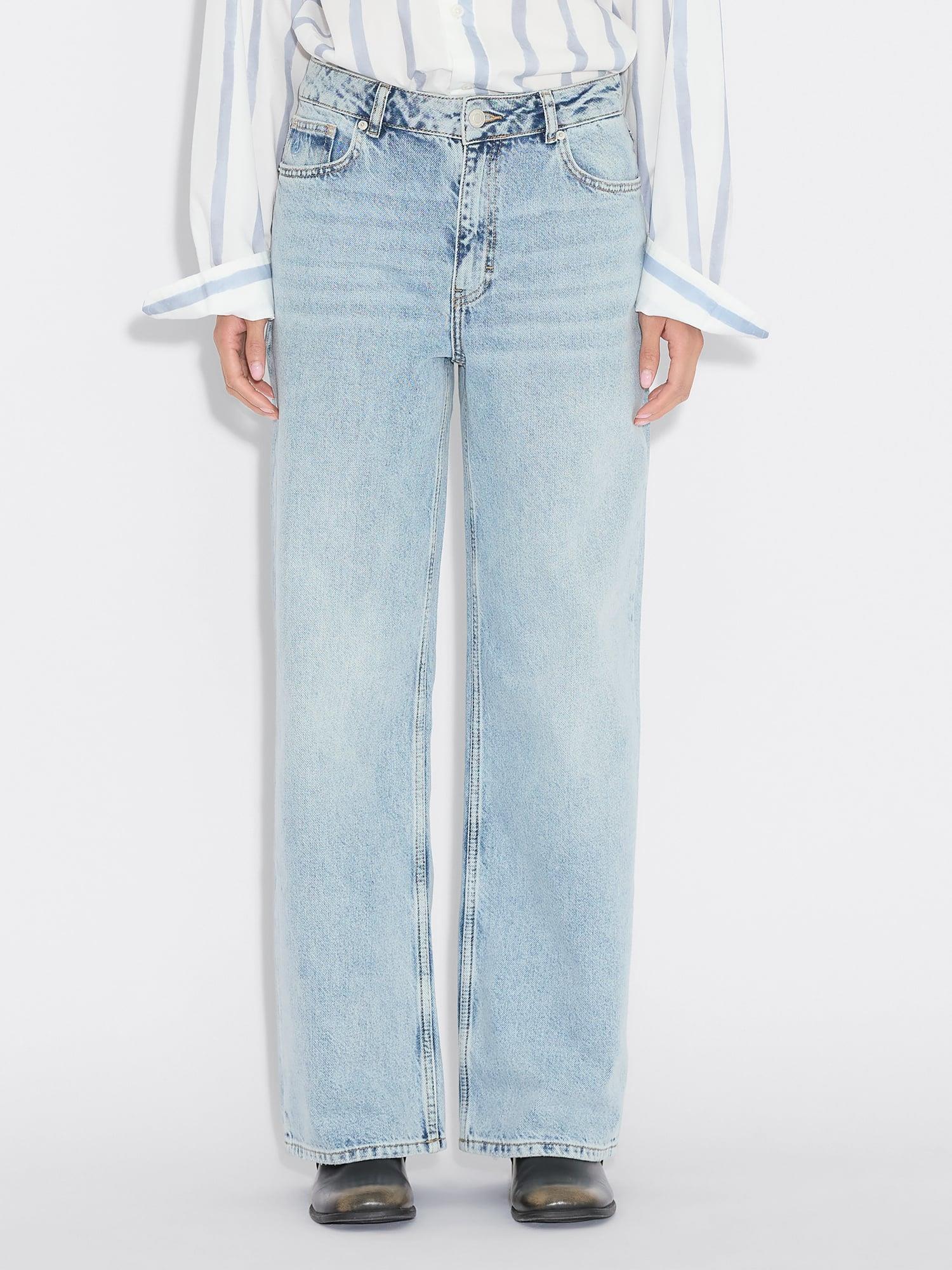 W Wide Jeans  Blue Washed