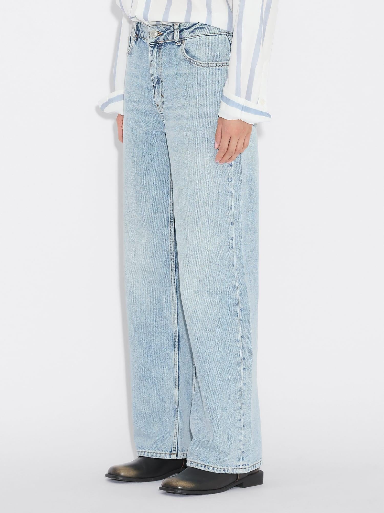 W Wide Jeans  Blue Washed - Image 4