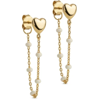 Earrings, Lola Heart Daisy