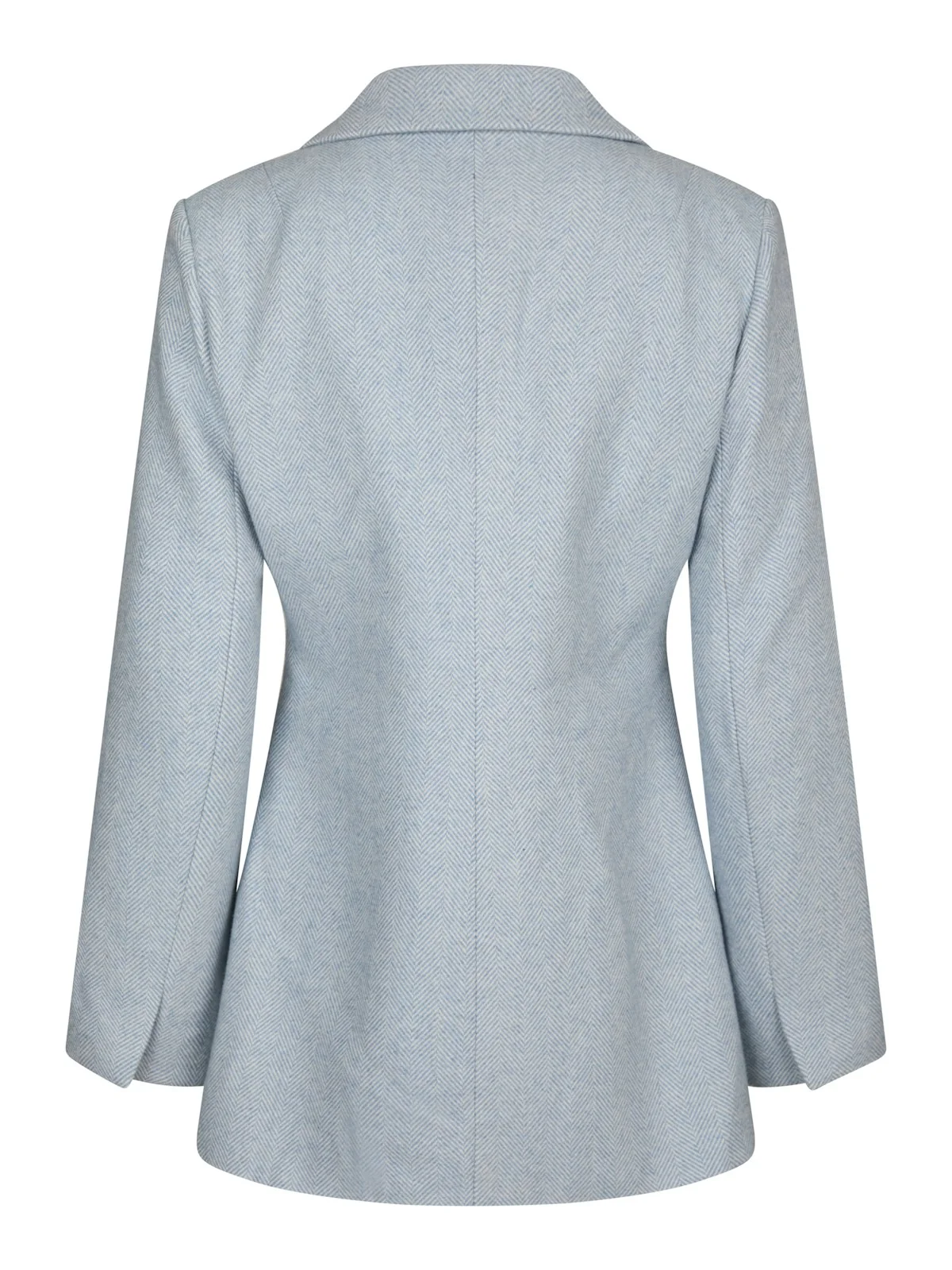 Bowie Herringbone S Blazer  Light Blue - Image 3