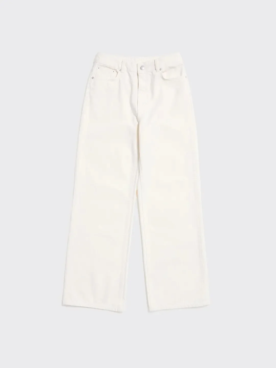 W Wide Jeans  Ecru