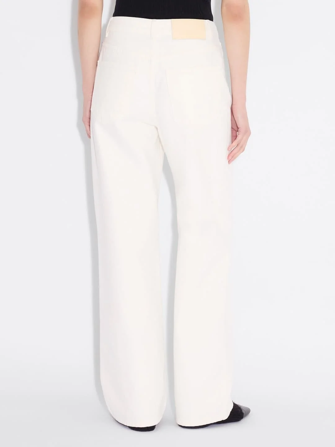 W Wide Jeans  Ecru - Image 4