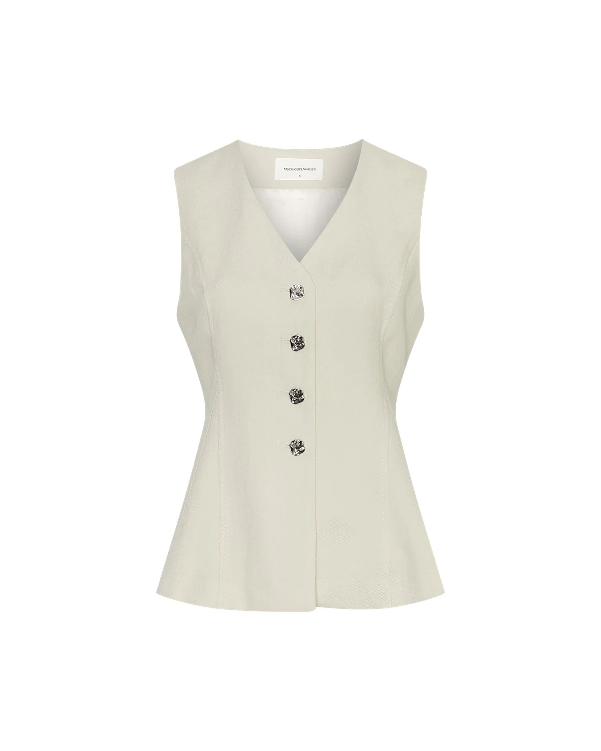 Mschesteriane Silver Waistcoat Beige