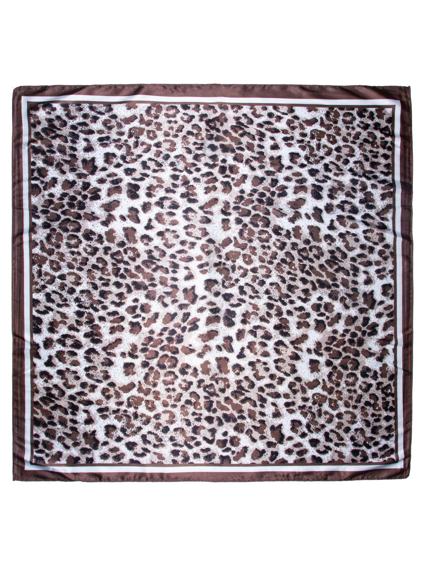Skjerf m/dyreprint 70*70 Brun - Image 2