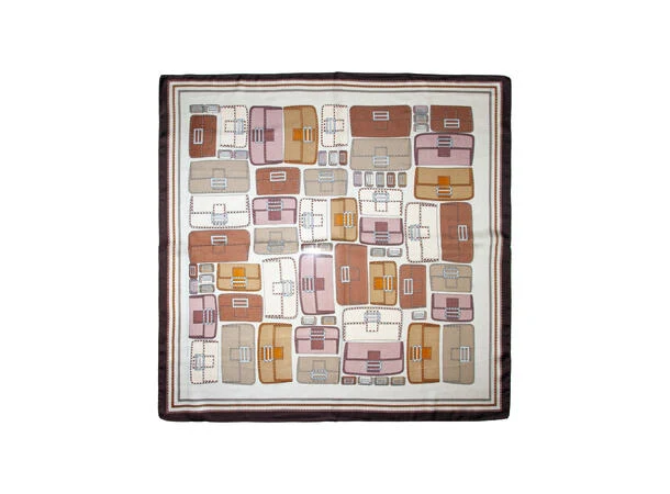 Skjerf m/vesker 70*70  Beige - Image 2