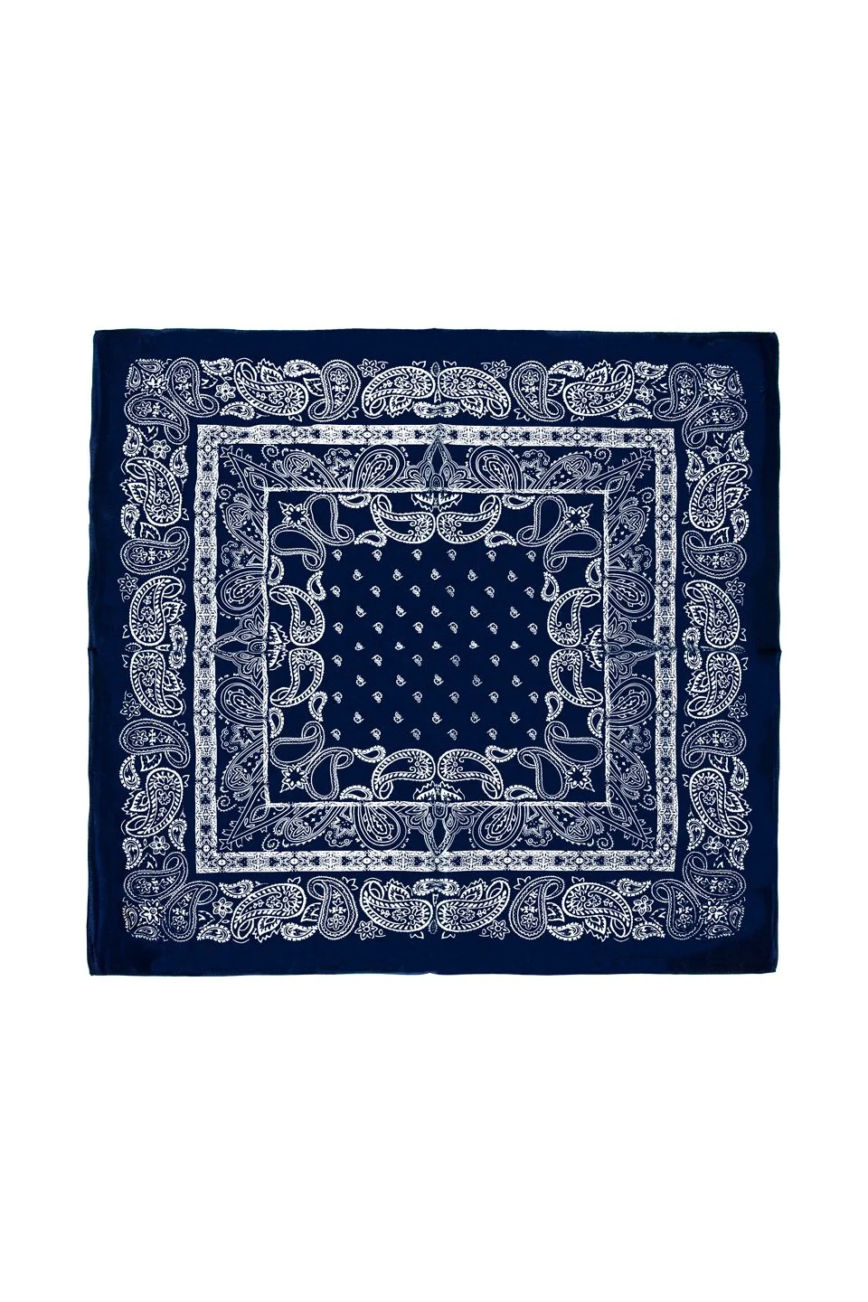 Skjerf Herre silke 65x65  Blå