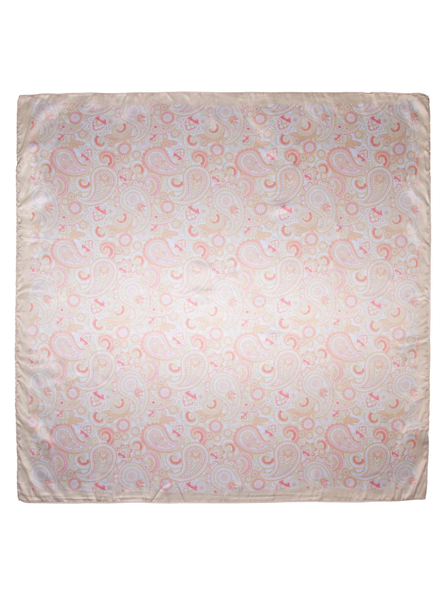 Skjerf paisley 70x70 Gul - Image 2