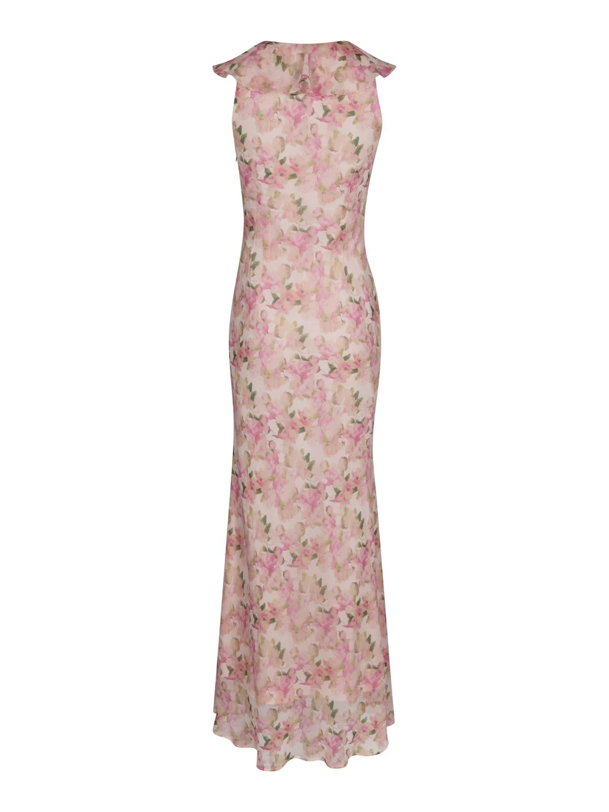 Zella Chiffon Print Dress Dusty Pink - Image 2