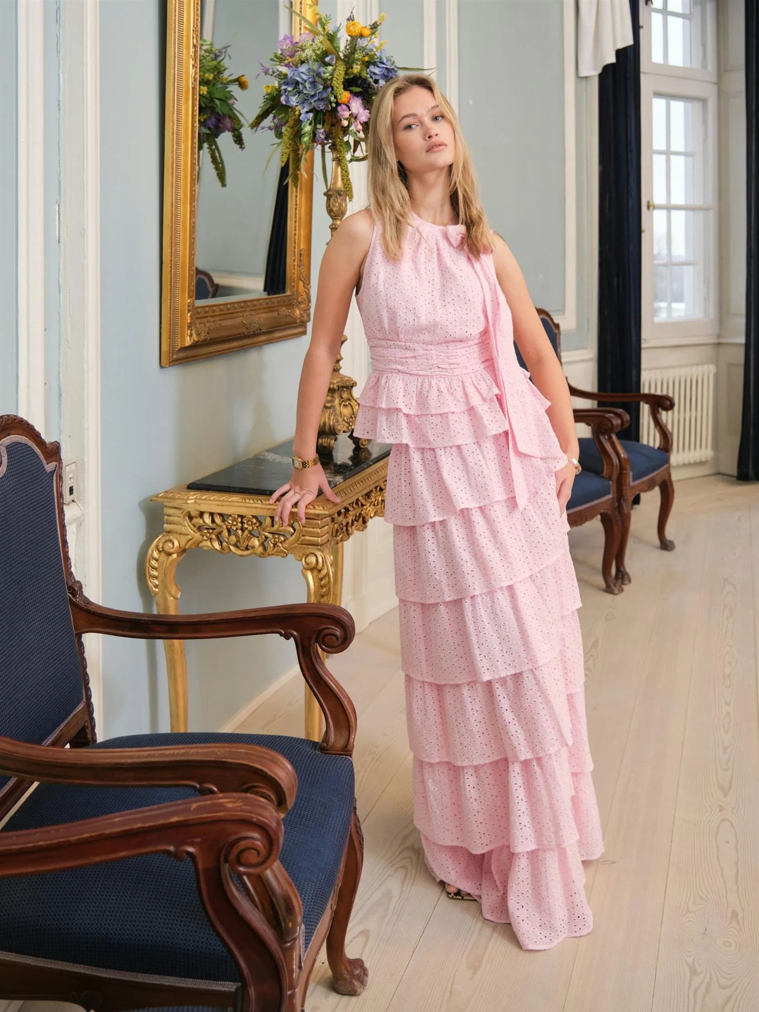 Ansol Emb Top  Light Pink - Image 5