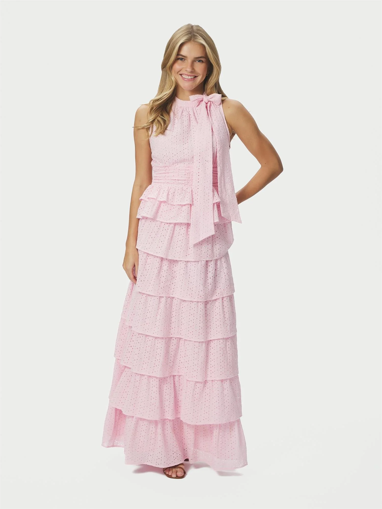 Morris Emb Skirt  Light Pink - Image 3