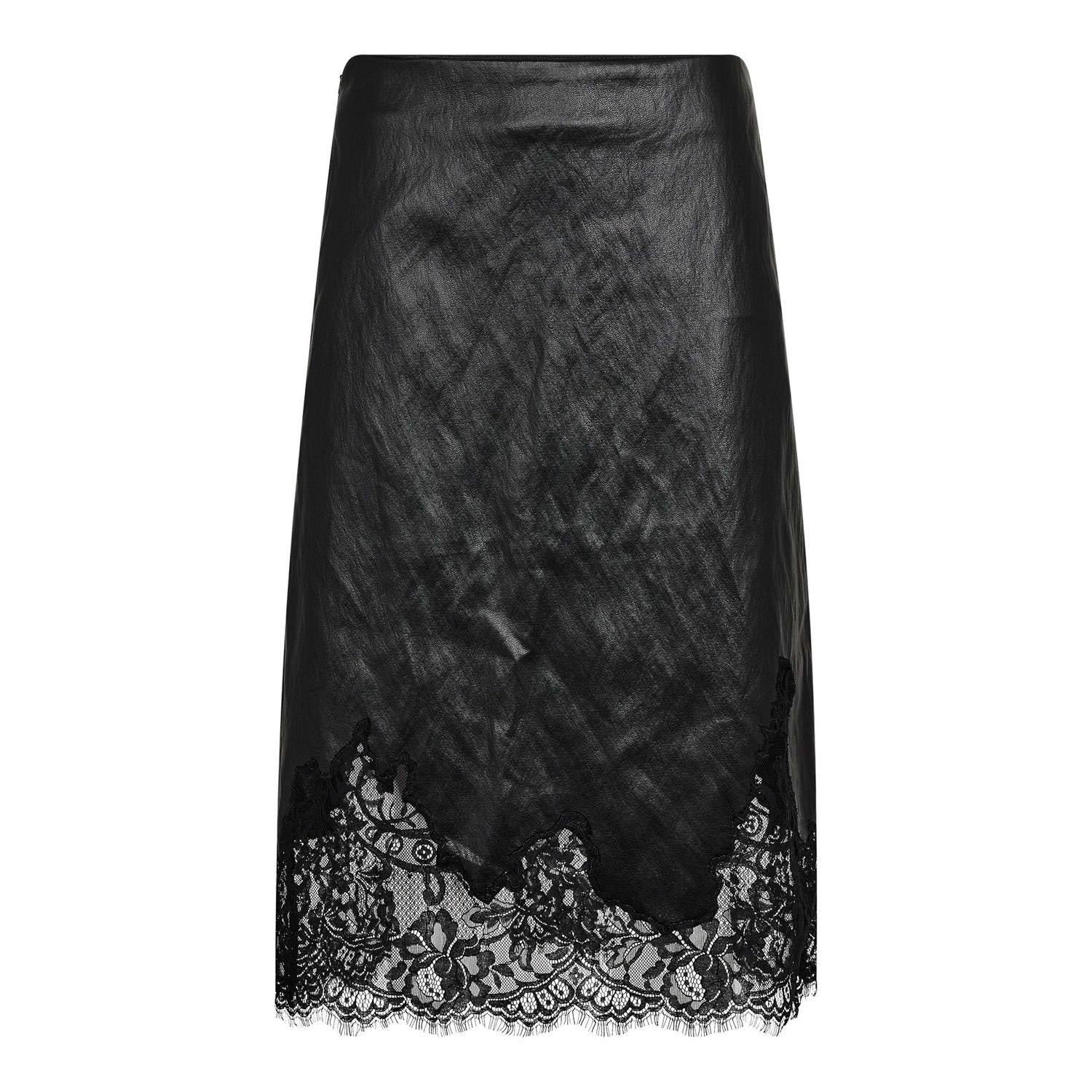 GittCC Lace Midi Skirt Black