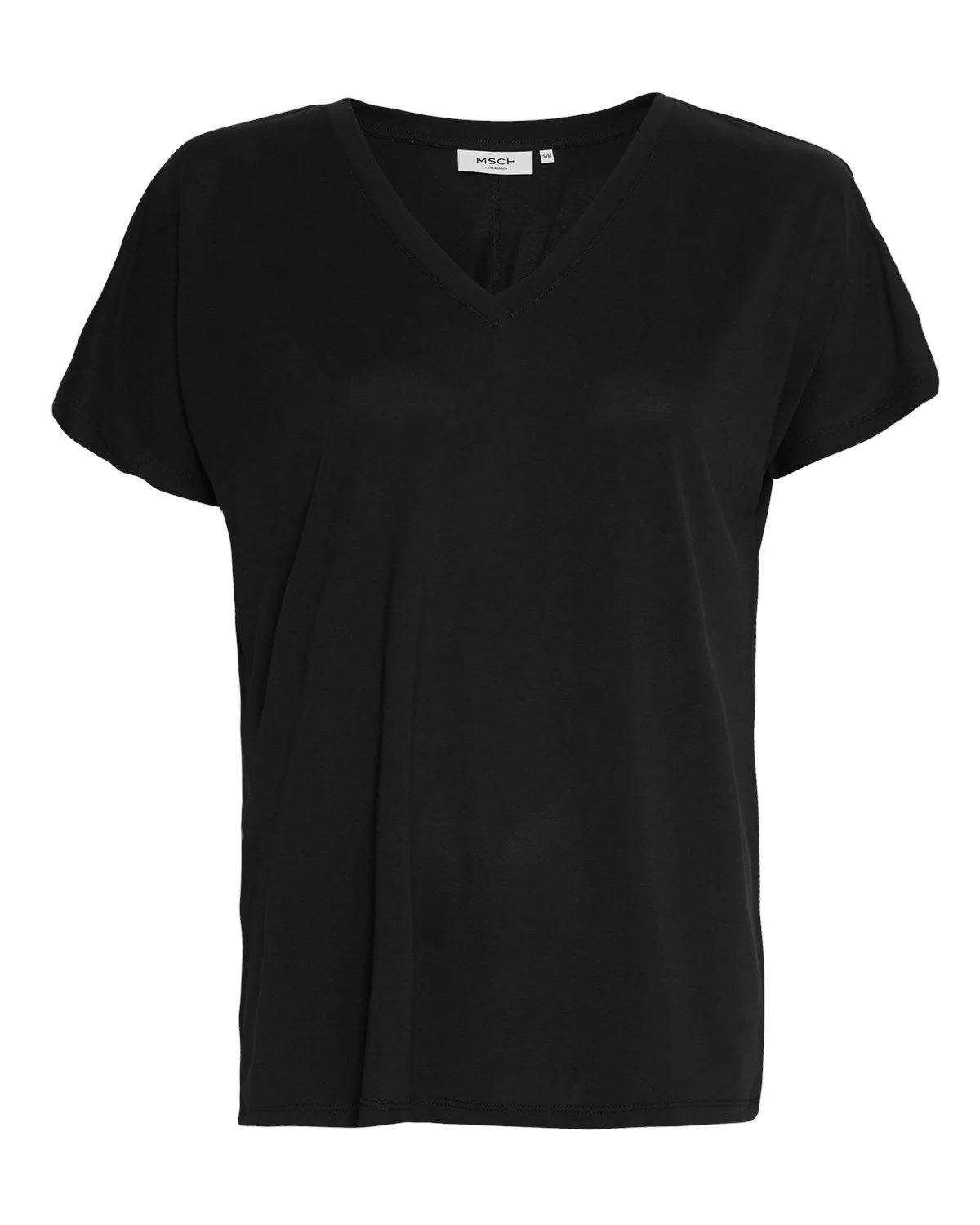 Mschfenya Modal V Neck Tee Black