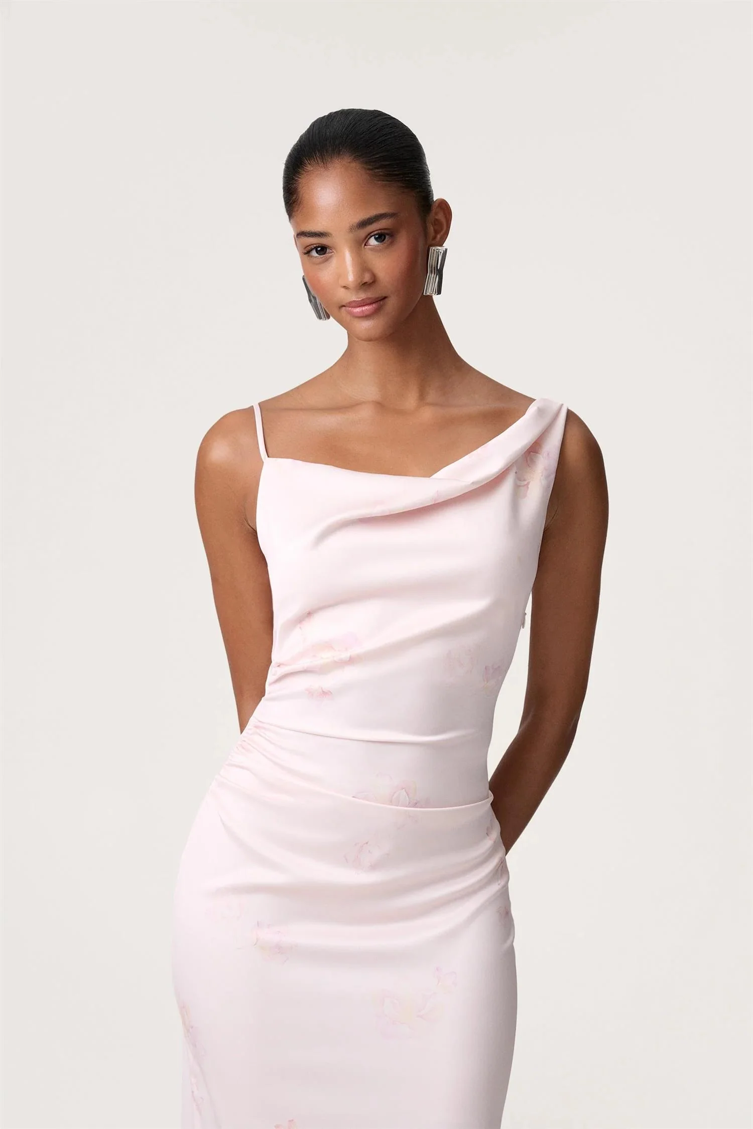 Almeria Maxi Dress Pastel Pink - Image 3