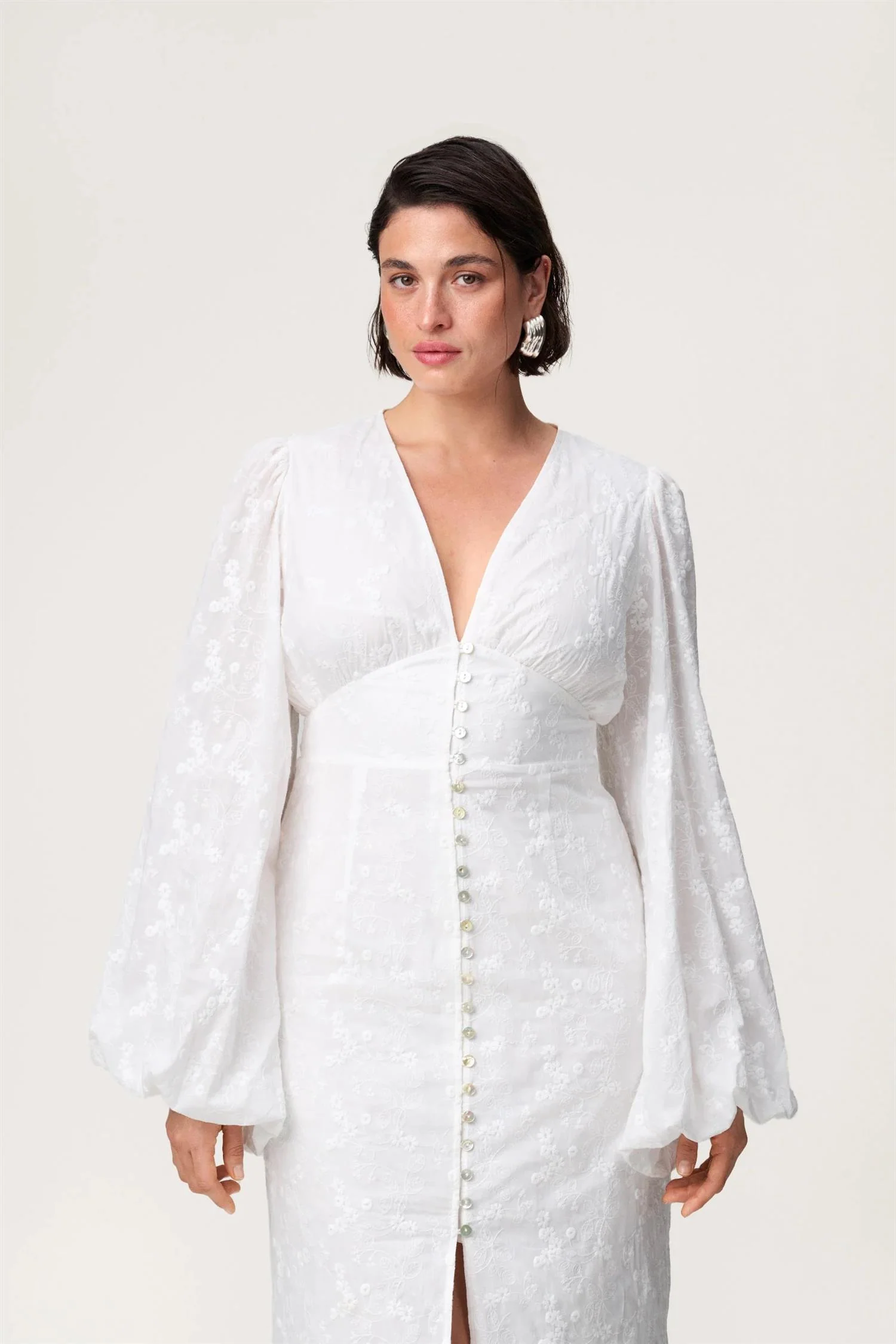 Positano Maxi dress White Embroidry - Image 6
