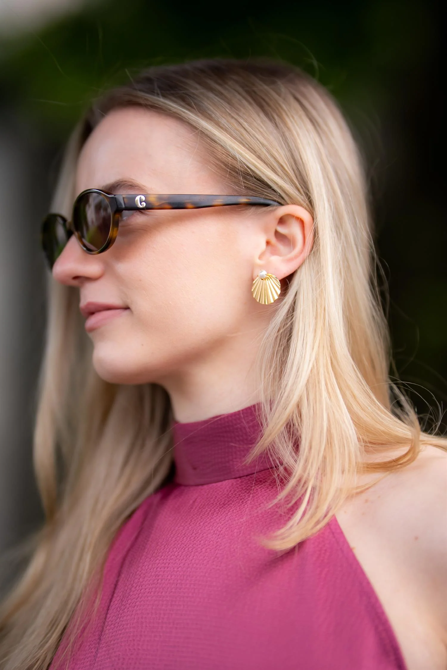 MILOS EARRINGSGOLD Pearl - Image 2