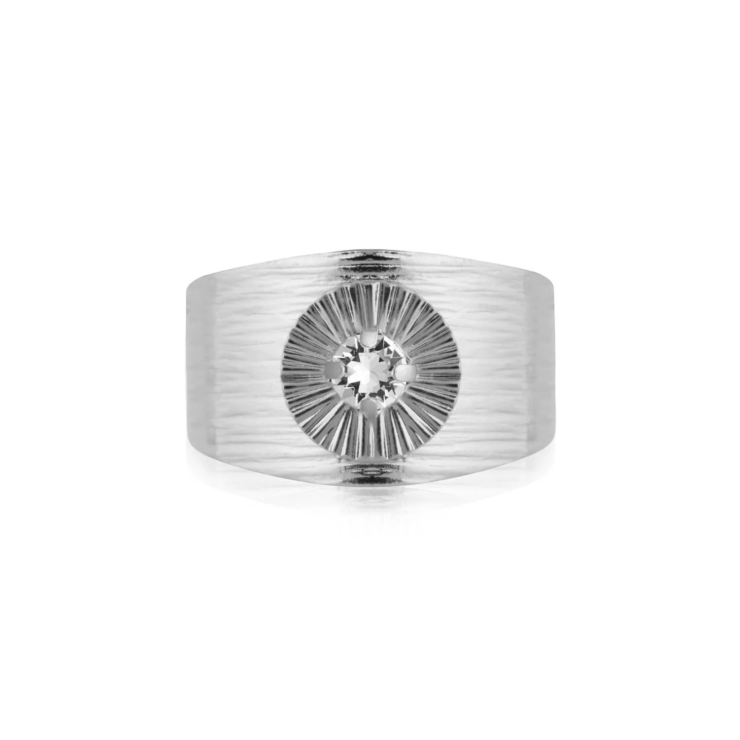 ODESSA RING RHODIUM Crystal
