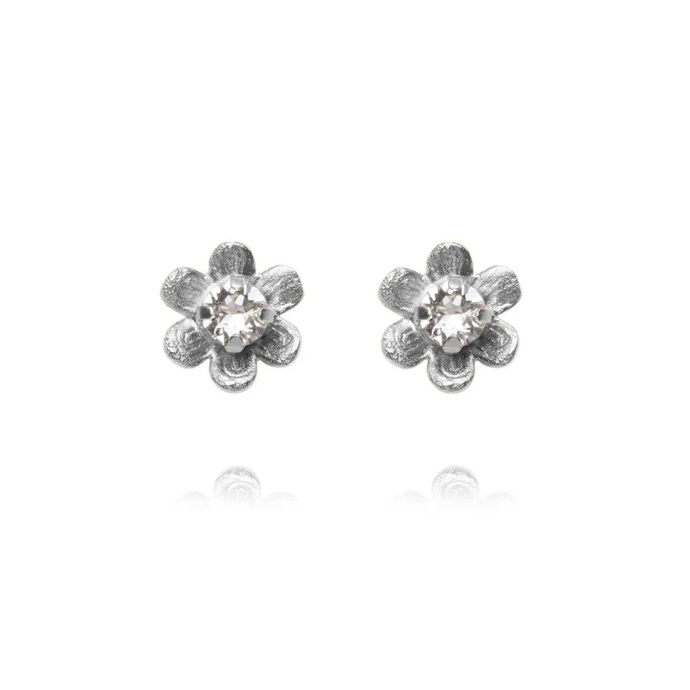 JUNI STUD EARRINGS RHODIUM Crystal