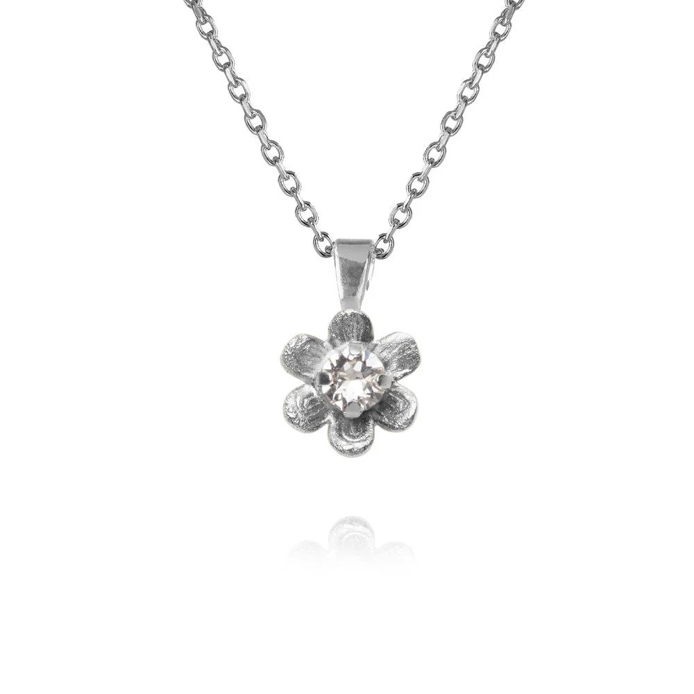 JUNI NECKLACE RHODIUM  Crystal