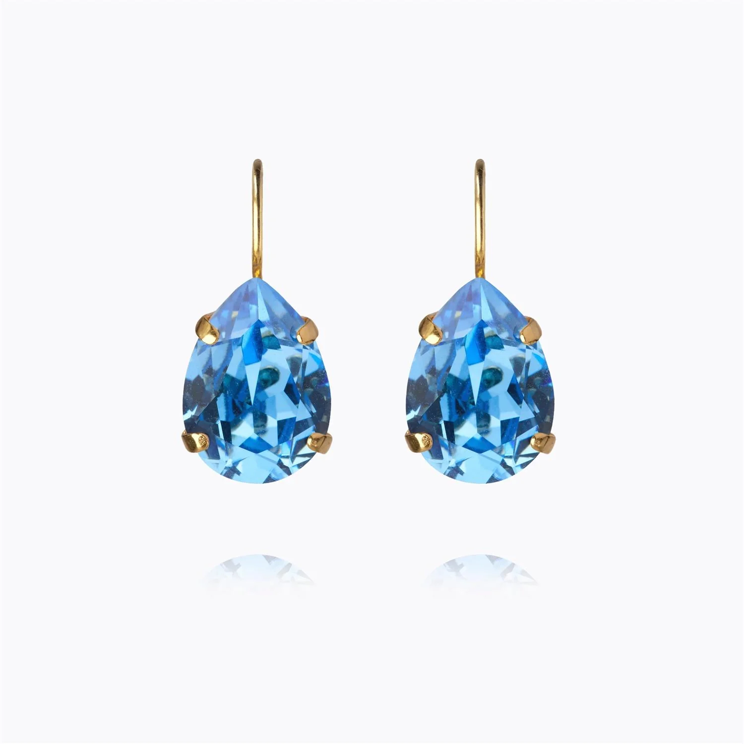 Mini drop clasp earrings Recreated Iceblue