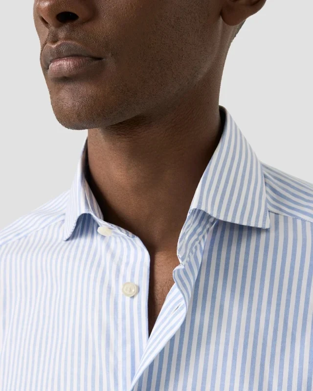 Striped signature Oxford Shirt, Slim Lyseblå - Image 4