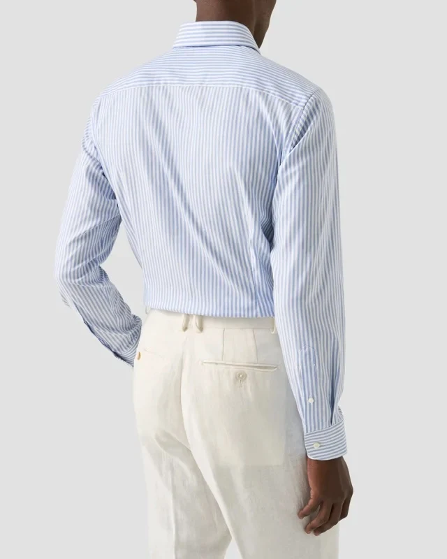 Striped signature Oxford Shirt, Slim Lyseblå - Image 8