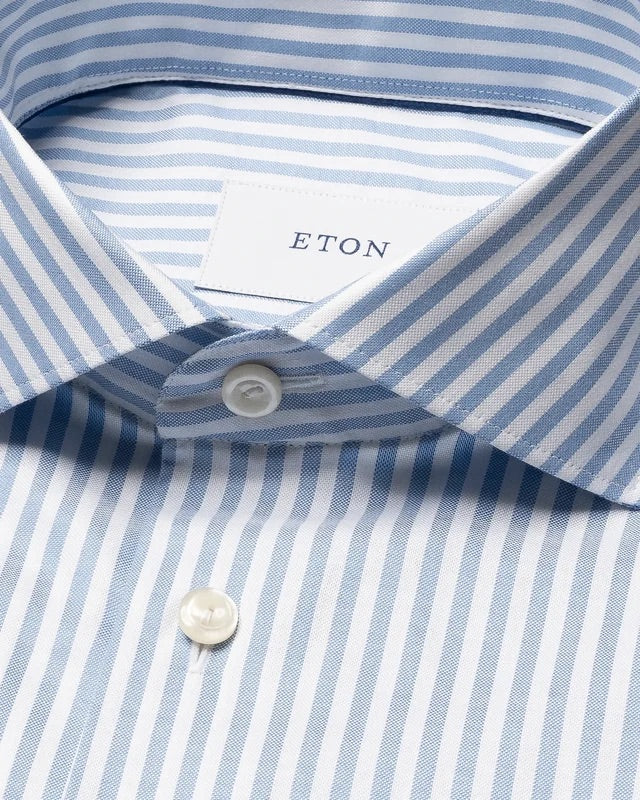 Striped signature Oxford Shirt, Contemporary  Lyseblå - Image 2