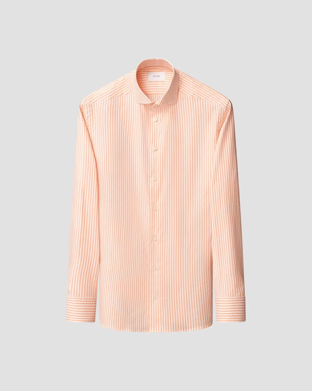 Striped signature Oxford Shirt, Slim Orange - Image 4