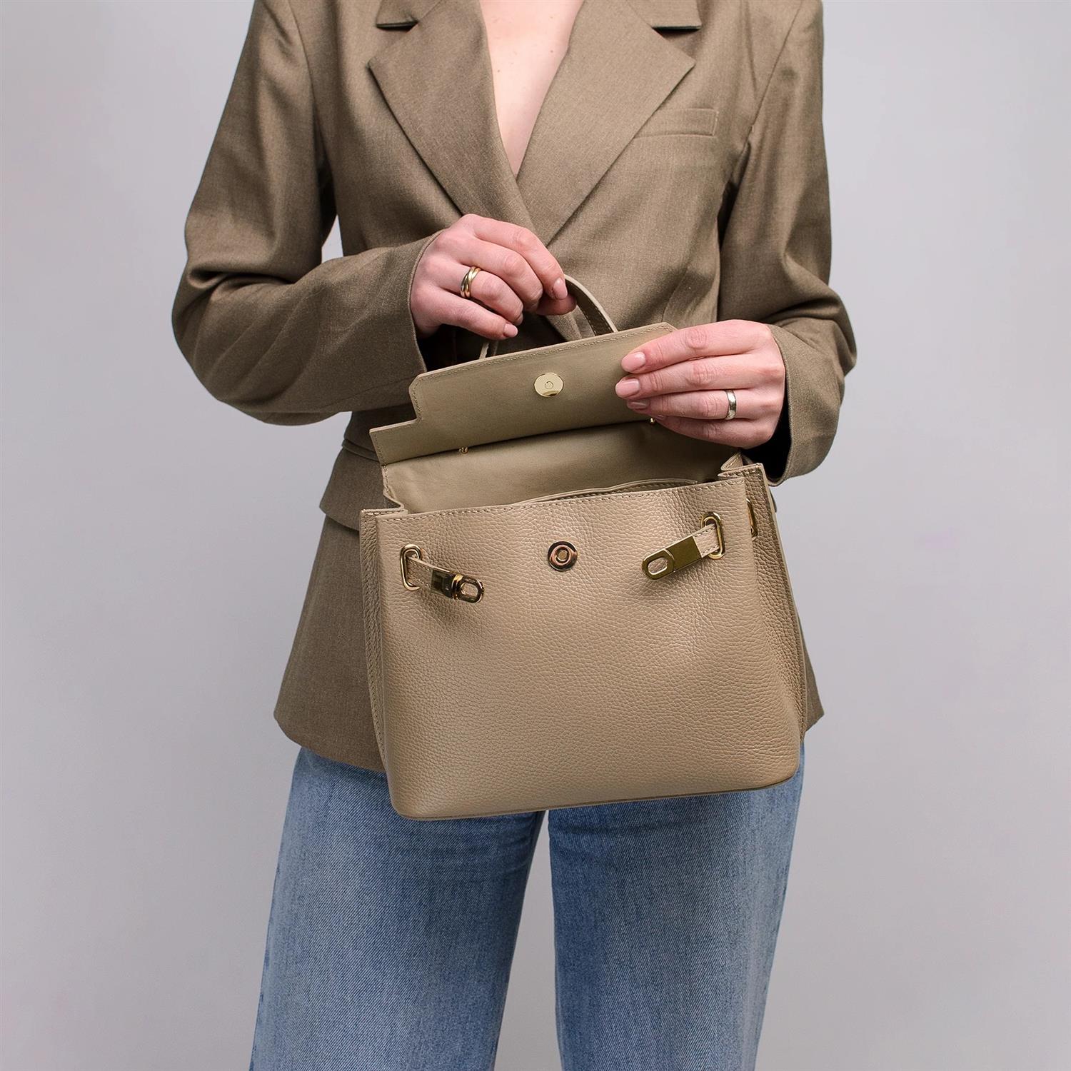 RIVOLI LEATHER Light Taupe - Image 3