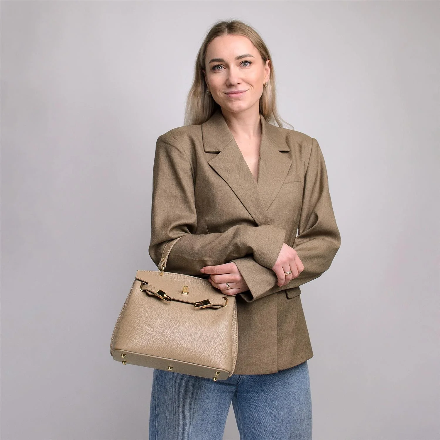 RIVOLI LEATHER Light Taupe - Image 5