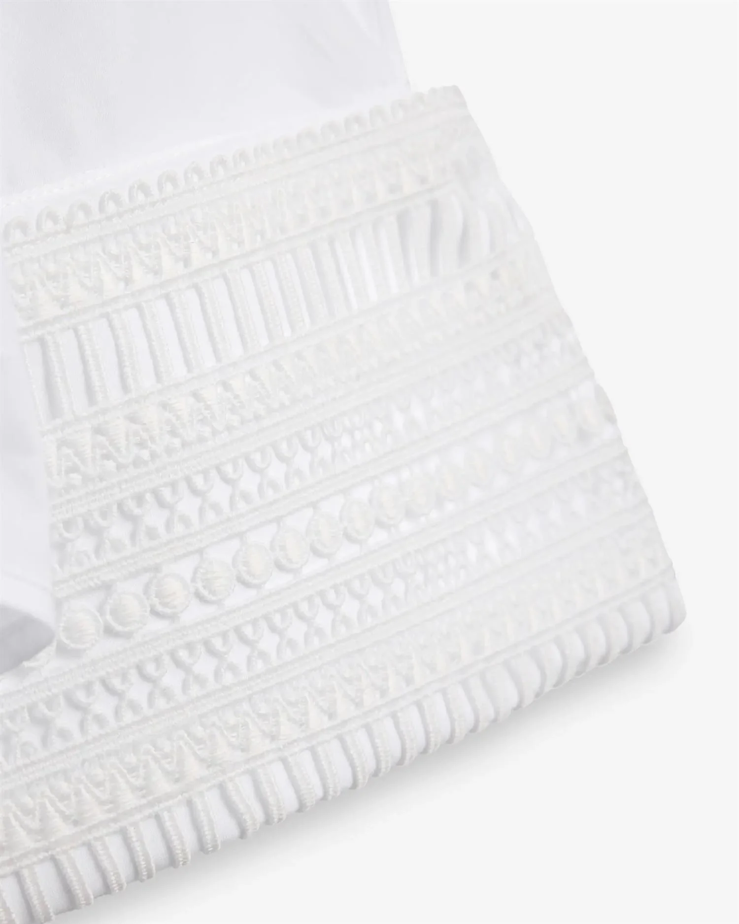 IBEN ATARI LACE SHIRT  Bright White - Image 3