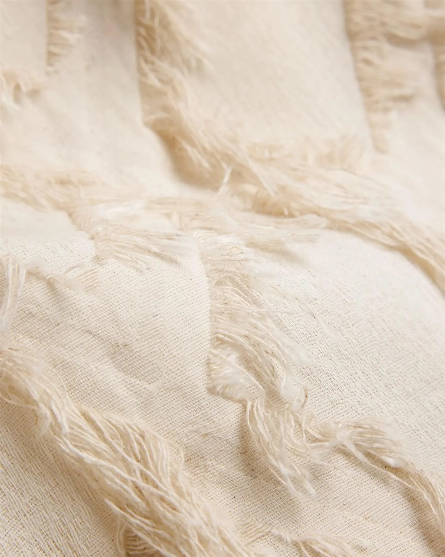 IBEN POSY FRAY SKIRT  Raw Beige - Image 3