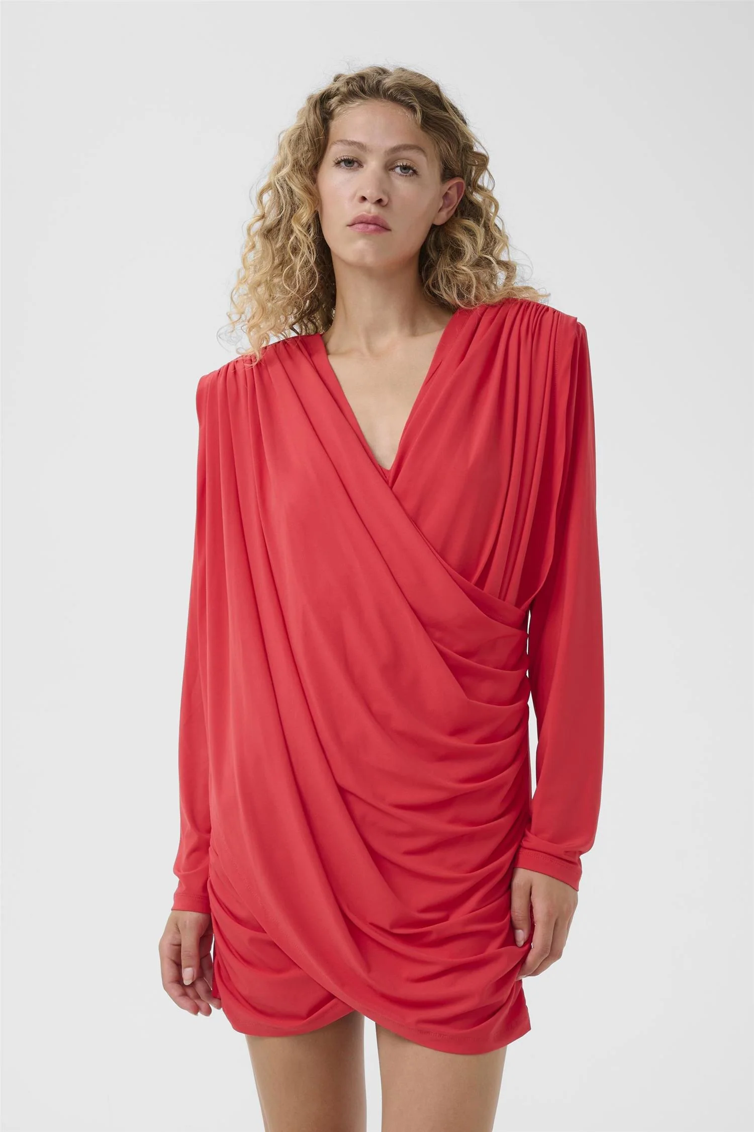 Kadie Short Dress Tomato - Image 6