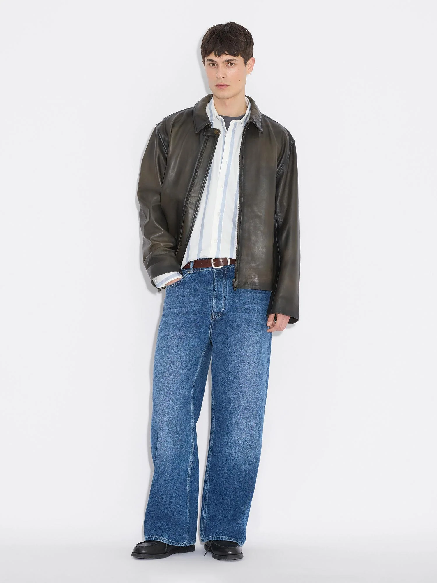 Regular Striped Shirt  Blue Stripe - Image 7