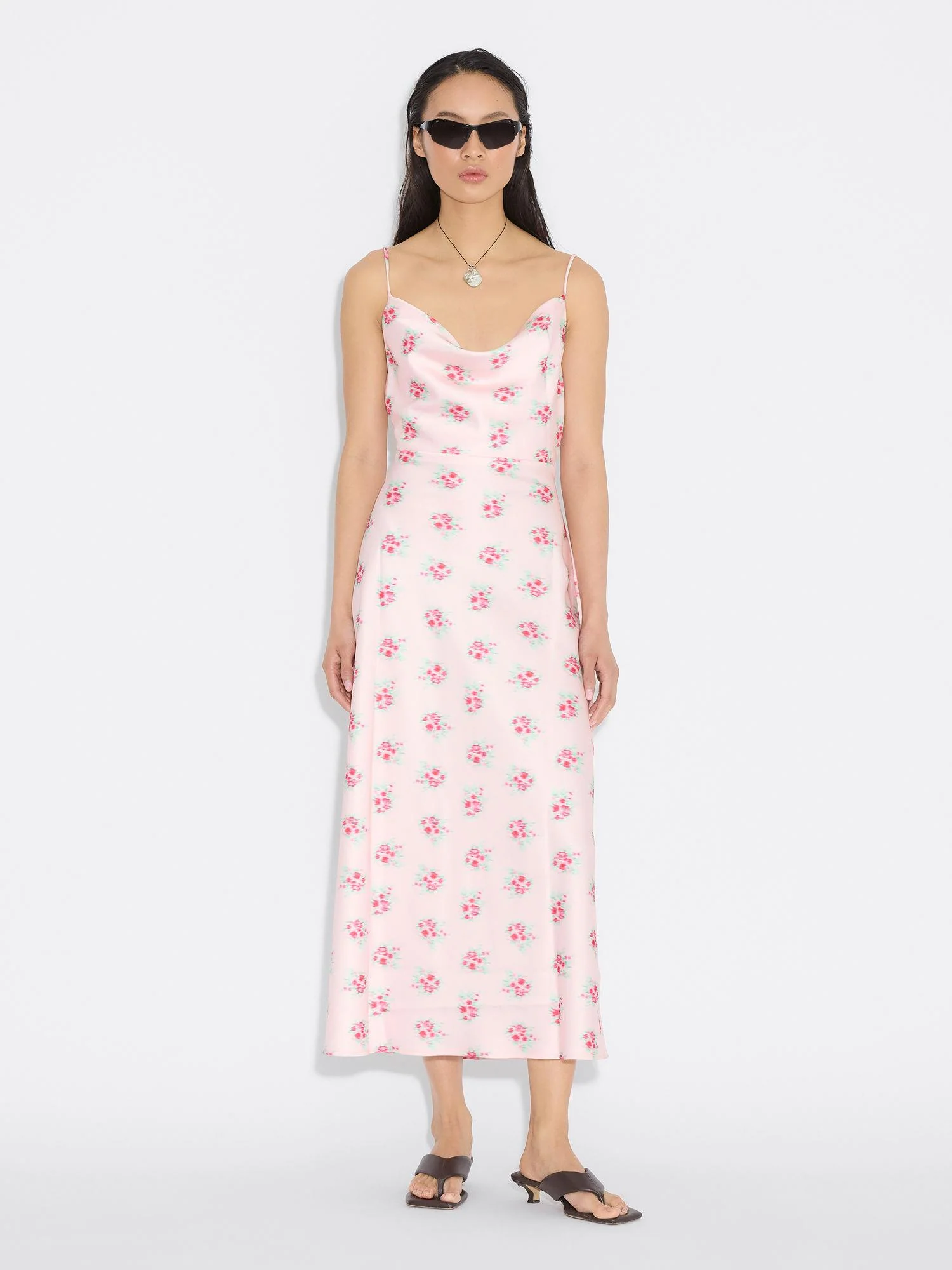 Eila Print Dress  Lt. Pink Mix - Image 7