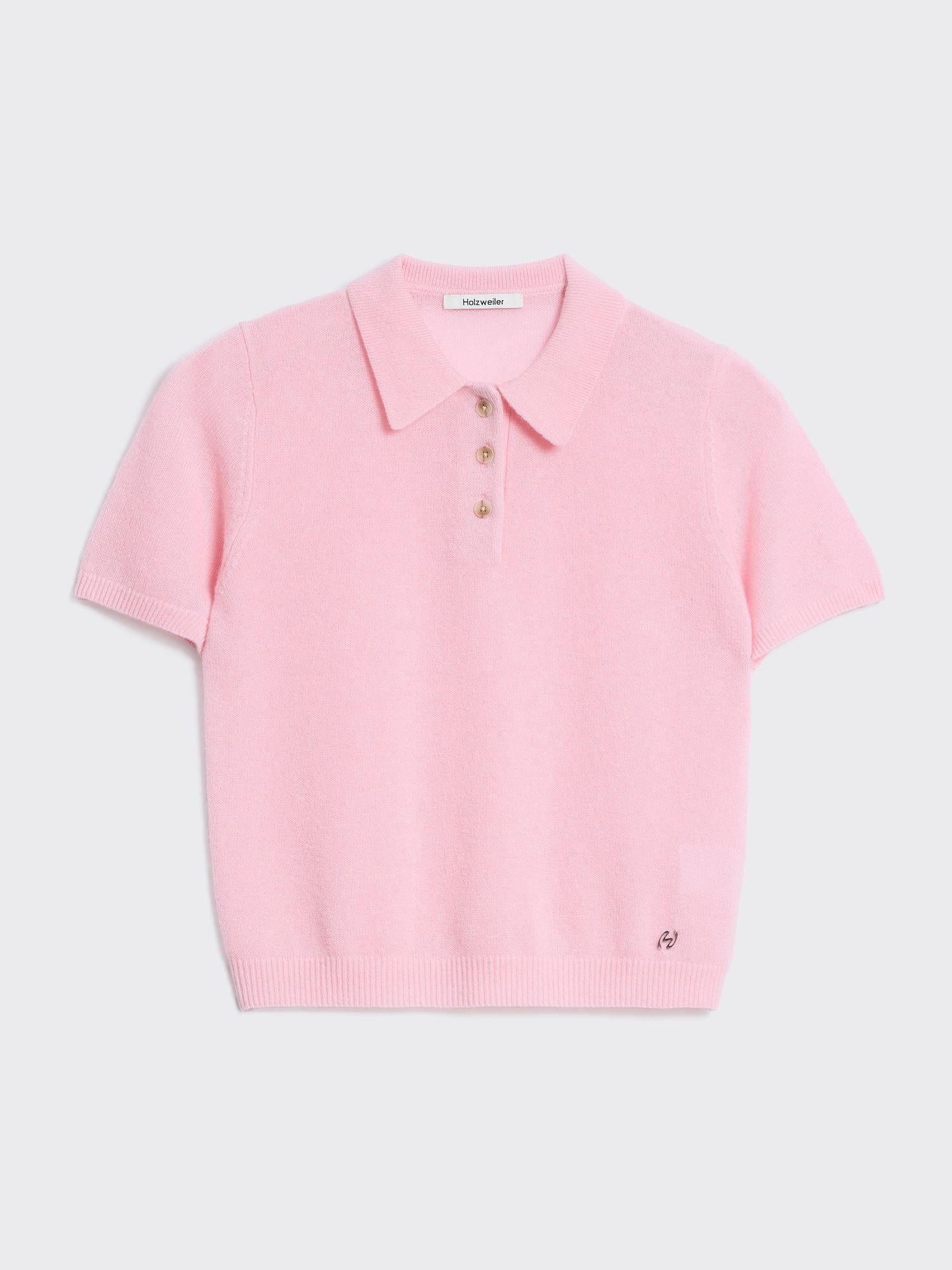 Cashmere Short Sleeve Polo 26-02 Pink