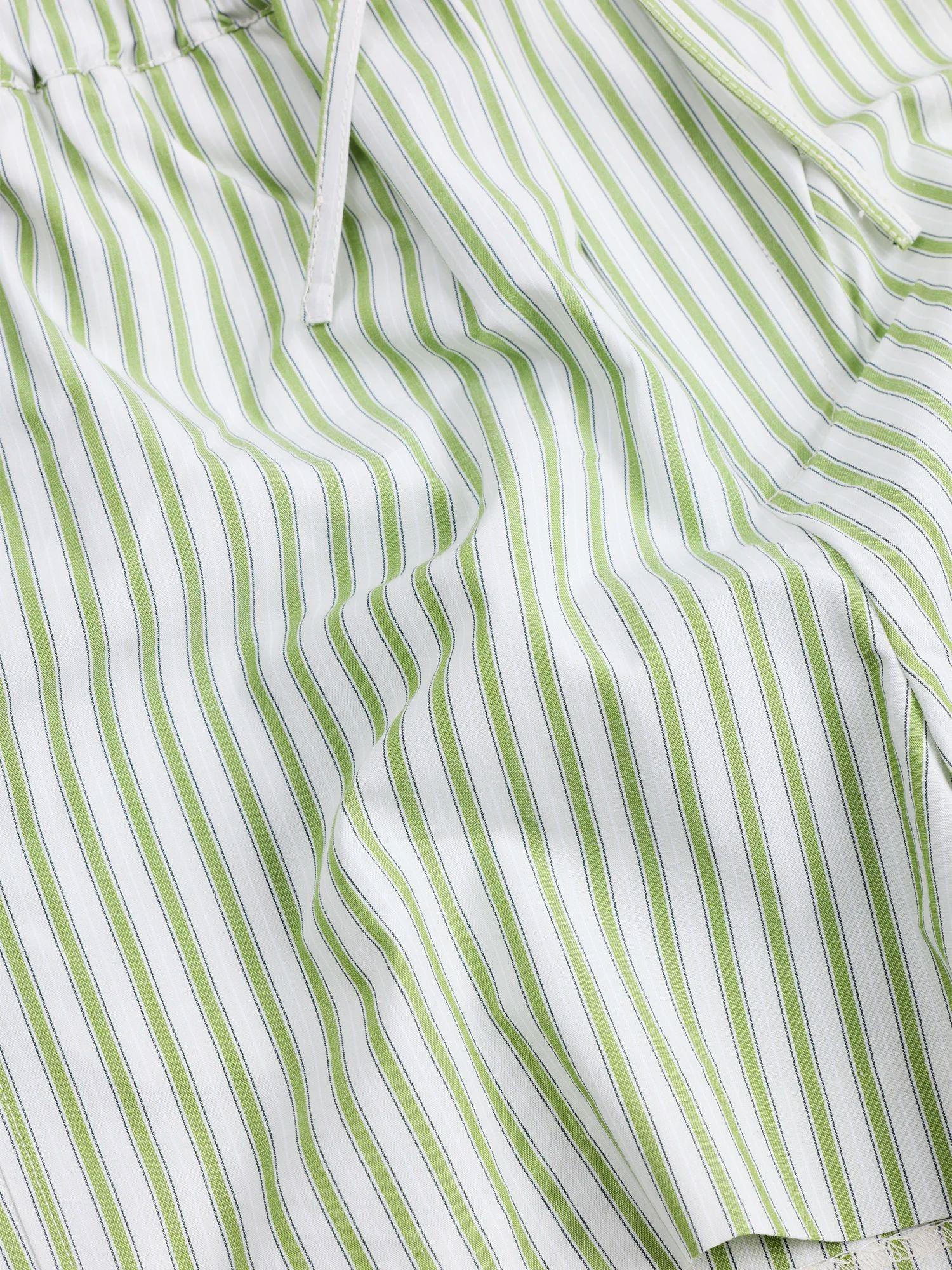 Loose Stripe Shorts Green Stripe - Image 6