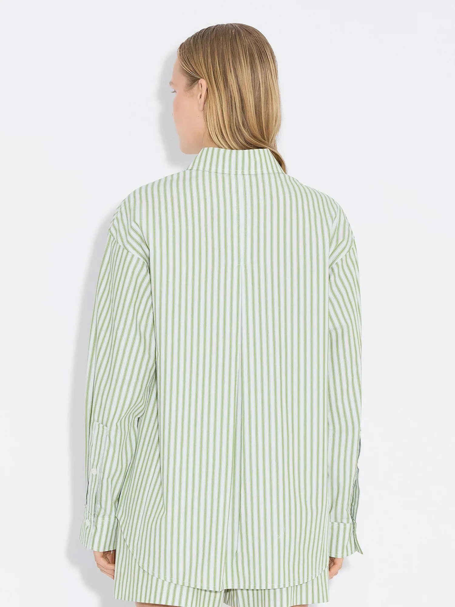 Loose Stripe Shirt Green Stripe - Image 3