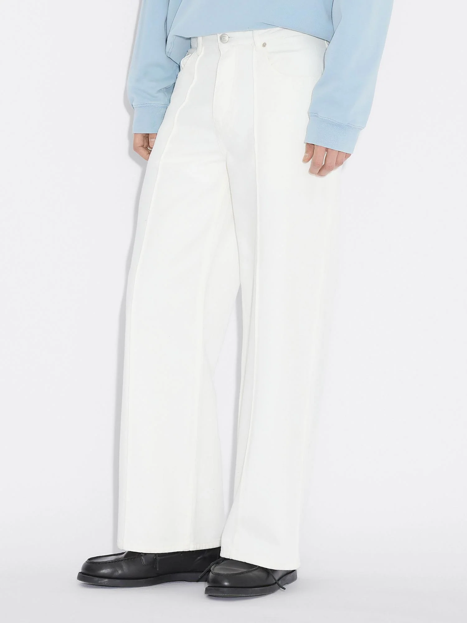 Regular Twill Trouser  Ecru - Image 2
