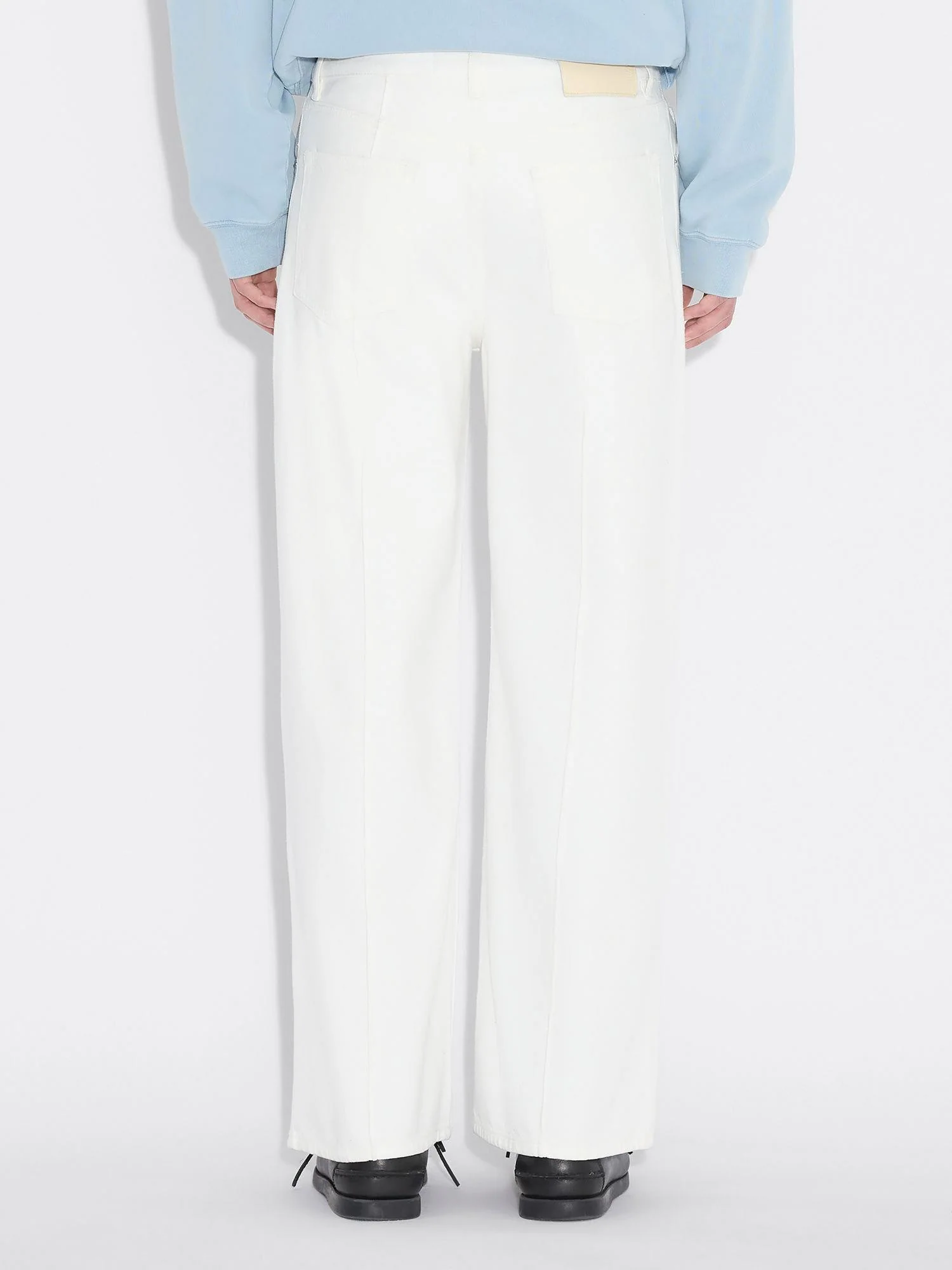 Regular Twill Trouser  Ecru - Image 3