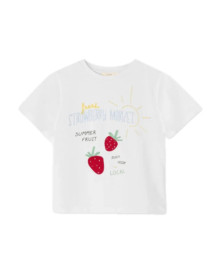 SOMMER STAWBERRY T-SHIRT Cloud Dancer