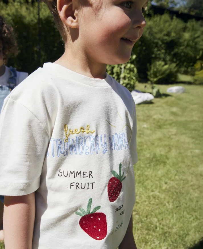 SOMMER STAWBERRY T-SHIRT Cloud Dancer - Image 5