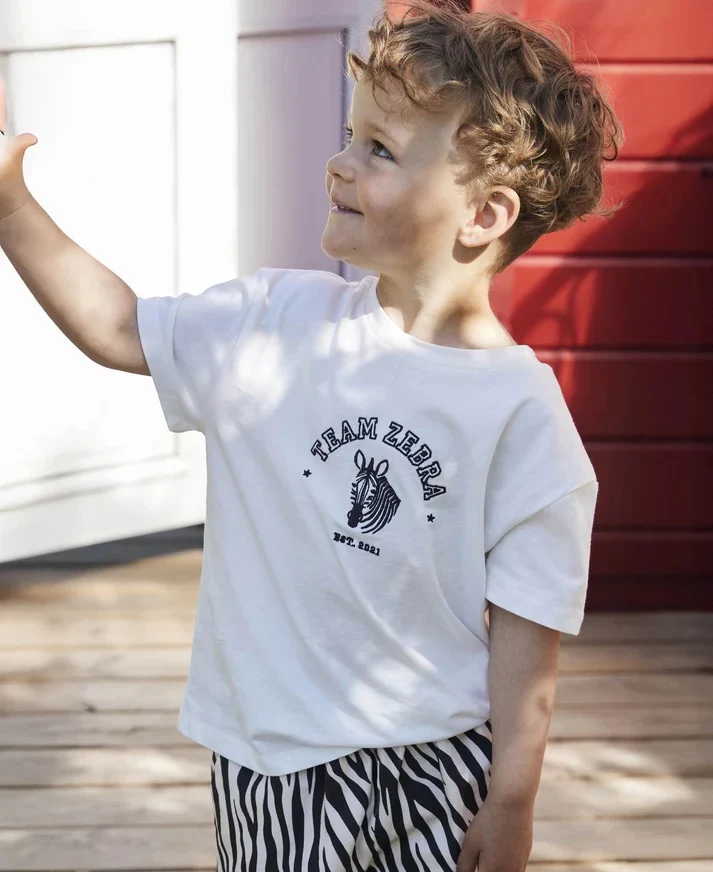 SOMMER ZEBRA T-SHIRT  Cloud Dancer - Image 3