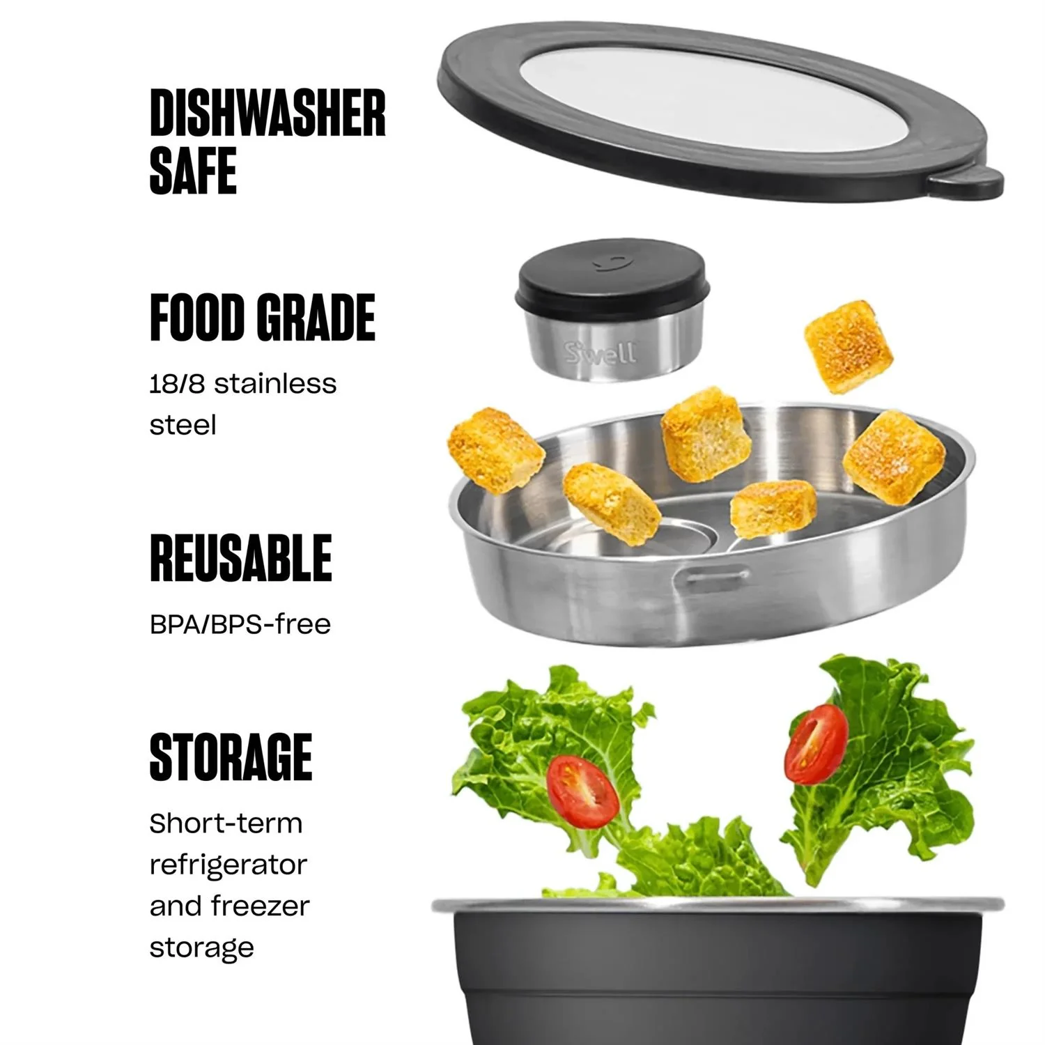 SALAD BOWL KIT 64 OZ / 1900 ML  Desert Sky - Image 5