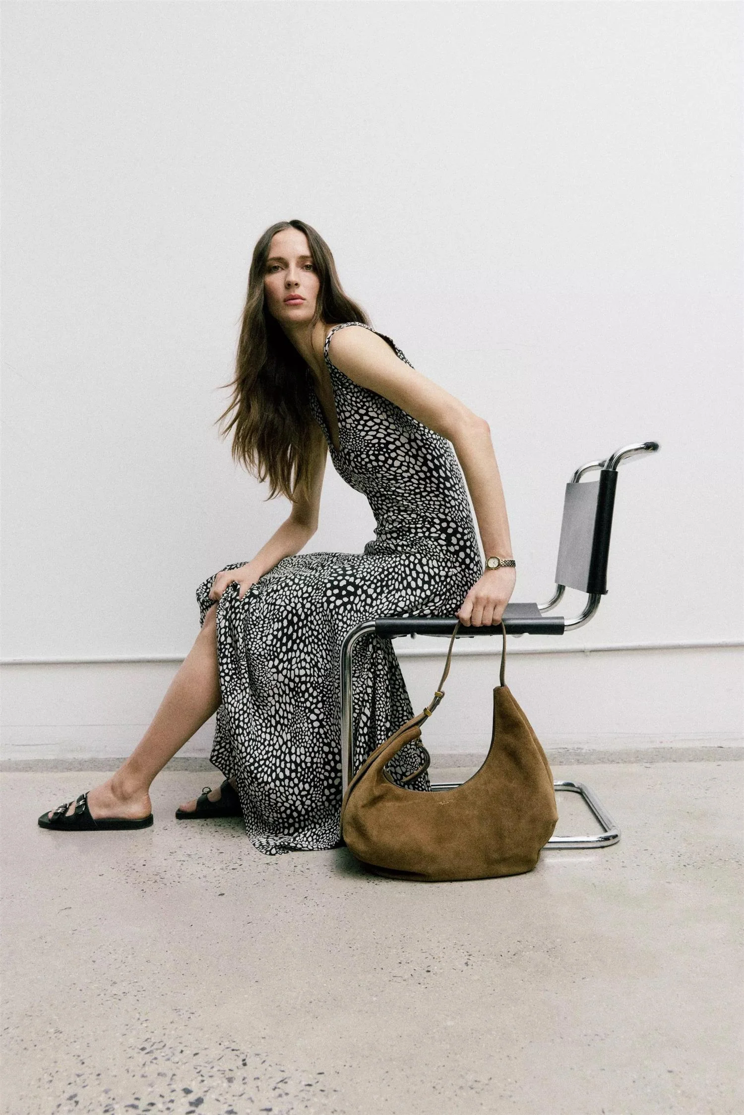 HUDSON LARGE HOBO  Golden Brown - Image 2