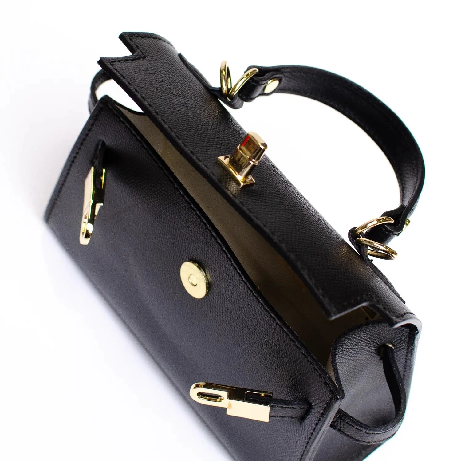 TRENTO BAG LEATHER Black - Image 3