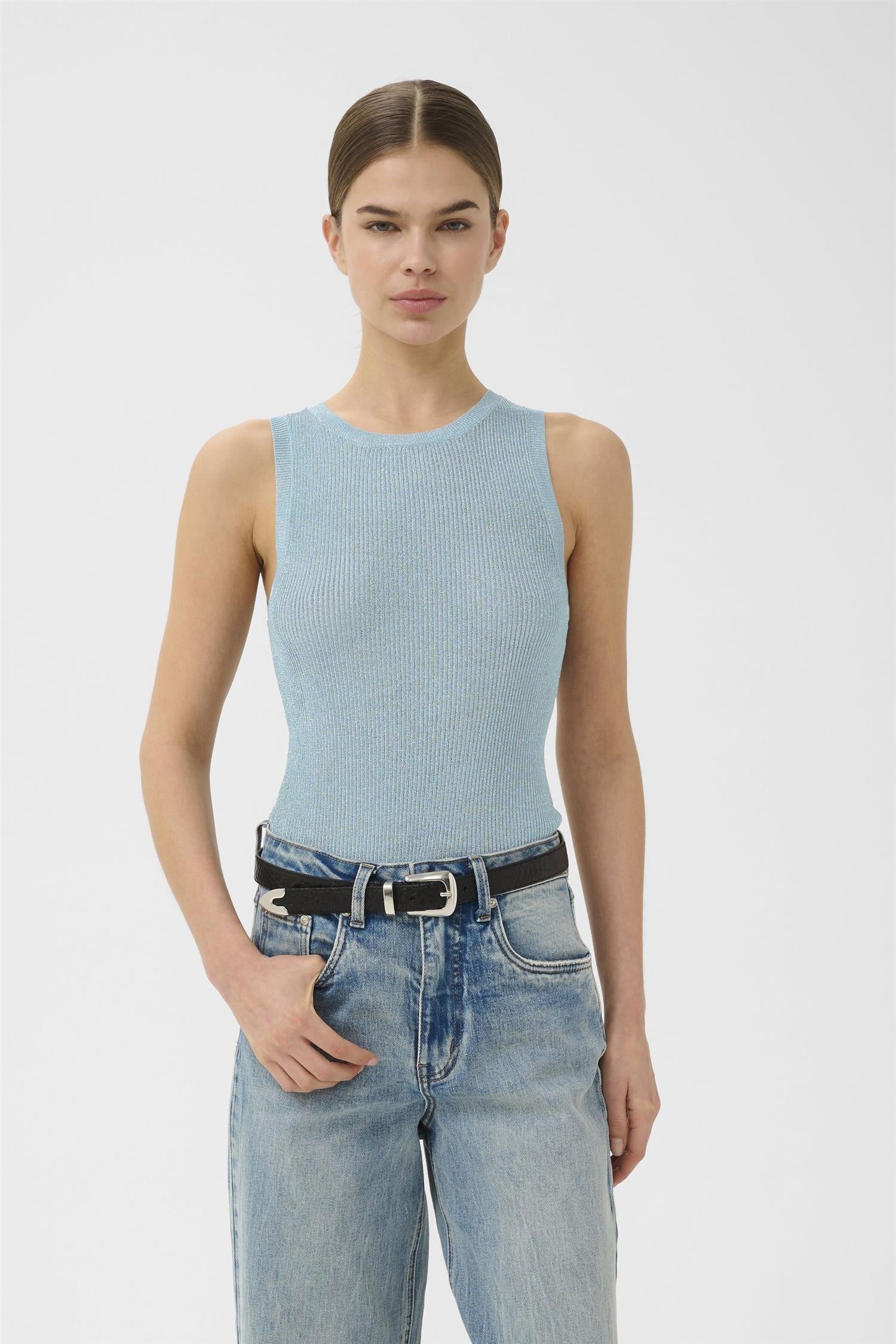 Silvigz Top  Arctic Blue Metallic - Image 3