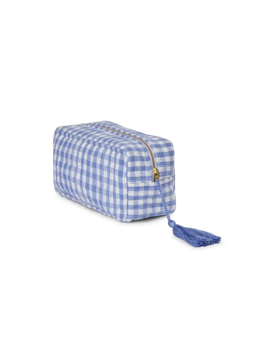 Cosmetic Bag* Blue Small Checks