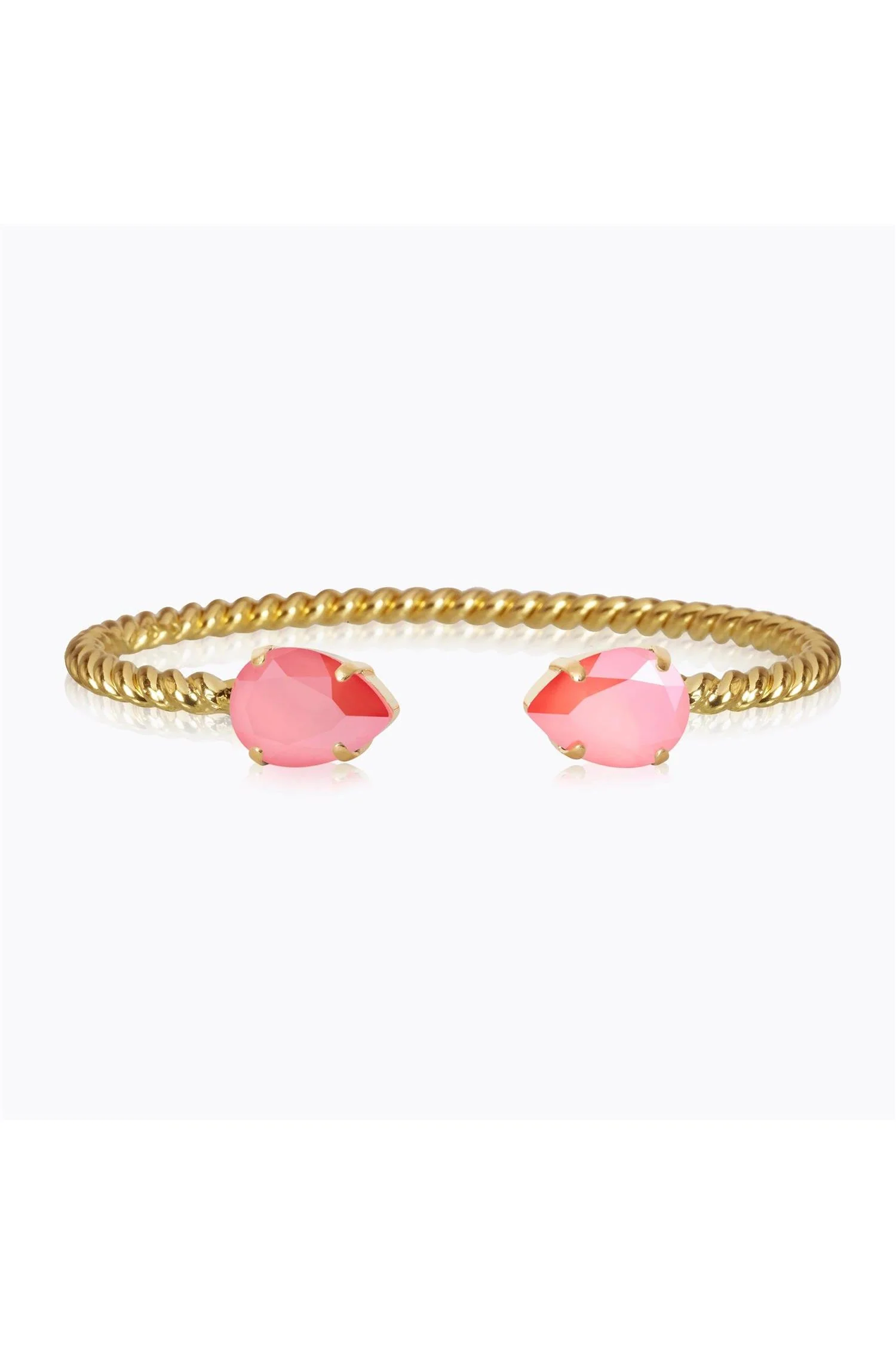 Mini Drop Bracelet Gold Light Coral